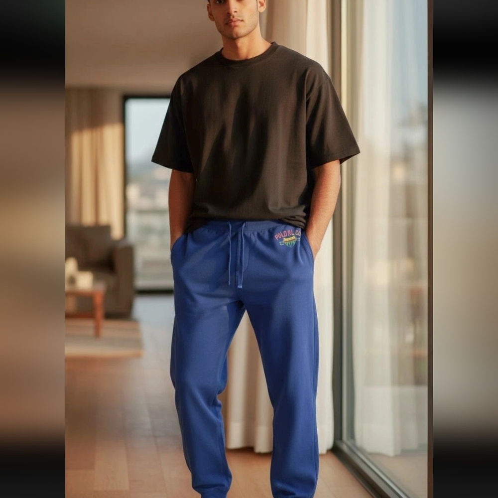 Ralph Luaren Mens Sleepwear Size M Deep Blue - NWT 🎁